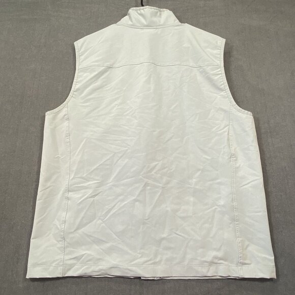 32 Degrees Heat Mens Light Gray Sleeveless Zip-Up Vest Large Polyester/Spandex - Picture 2 of 11